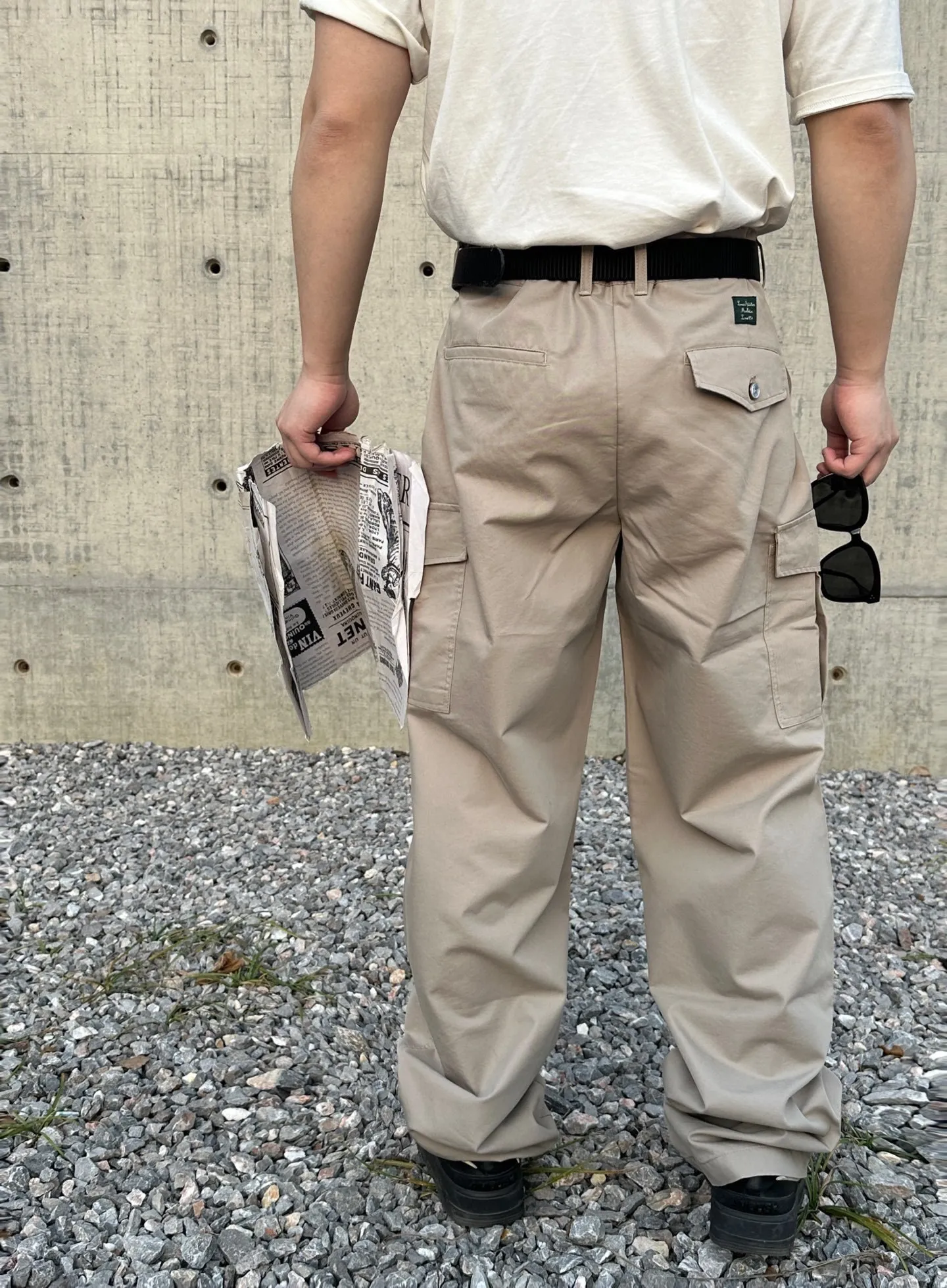 Louis Vuitton/Louis Vuitton pocket four-flower embroidered cargo trousers